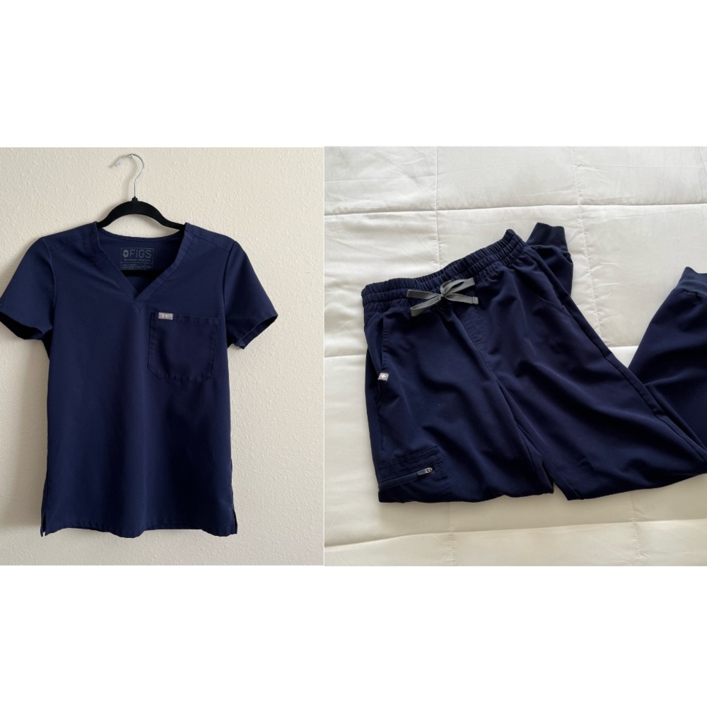 NAVY FIGS SCRUB SET